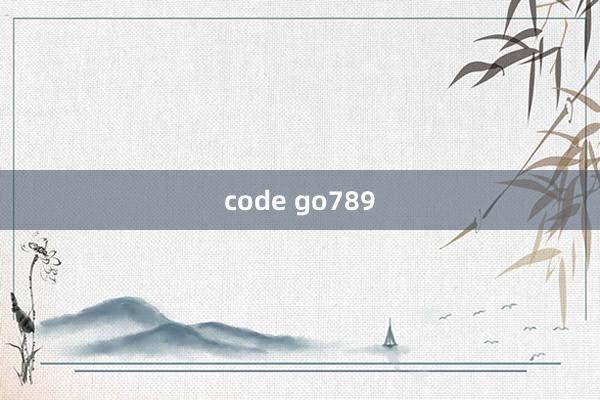 code go789