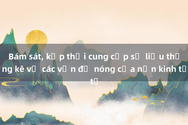 Bám sát， kịp thời cung cấp số liệu thống kê về các vấn đề nóng của nền kinh tế